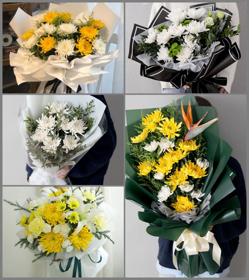 贵州毕节市赫章县罗州乡白事花束代送